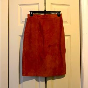 Express Leather Pencil Skirt